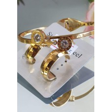 Bangles/creolen goud rvs