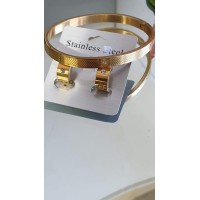 Bangles/creolen goud rvs