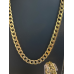Open Gourmet ketting + armbandje rvs goudkleur