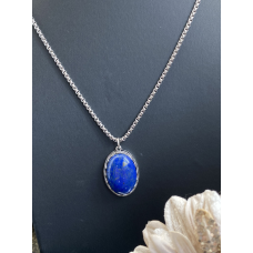 Lapis lazuli ovaal kwarts edelsteen