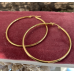 Statement Oorbellen - Stainless Steel Hoop Earrings - goud