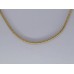 Rupsketting 1.5mm , goudkl edelstaal, 60cm