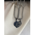 Ketting met hartje zilverkleur, in 2 te splitsen