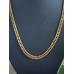 RVS ketting goudkleurig Cubaanse schakel.