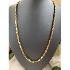 Goudkleurige mannen grove schakelketting L 60 cm