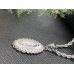 Ketting Maria met kristal steentjes zilverkleur