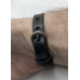 Leren armband, smal, cross studs, zwart en bruin