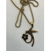 Ketting met goudkleurige kolibrie