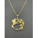 Ketting met goudkleurige kolibrie Ketting met goudkleurige kolibrie