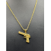 Ketting met pistoolhanger roestvrij staal