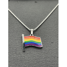 Ketting met regenboog vlag