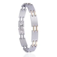 RVS ARMBAND STAINLESS STEEL Kleur Zilver & Goud