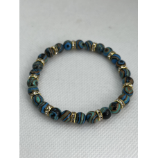 Armband Malachiet blauw / groen Armband Malachiet blauw / groen