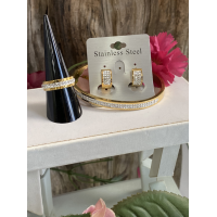 Ring/Bangles/creolen goudkleur rvs Ring/Bangles/creolen goudkleur rvs
