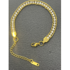 Armband goudkleur met zirconia Armband goudkleur met zirconia