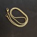 RVS Goudkleurige twisted koord ketting Lengte 60 cm RVS Goudkleurige twisted koord ketting Lengte 60 cm