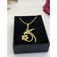 Ketting met goudkleurige kolibrie Ketting met goudkleurige kolibrie