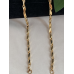 Goudkleurige mannen grove schakelketting L 60 cm Goudkleurige mannen grove schakelketting L 60 cm