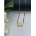 Accordion goudkleur met rvs ketting Accordion goudkleur met rvs ketting