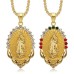 Ketting Maria met 3 kleuren kristal steentjes Ketting Maria met 3 kleuren kristal steentjes