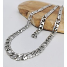 Edelstaal Ketting, Figaro gourmet schakel. Edelstaal Ketting, Figaro gourmet schakel.