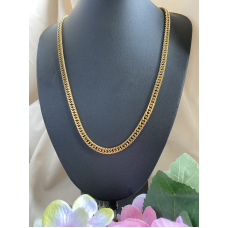 RVS ketting goudkleurig Cubaanse schakel. RVS ketting goudkleurig Cubaanse schakel.