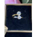 Edelstaal Ringen goudkleurig dubbel zirkonia. Edelstaal Ringen goudkleurig dubbel zirkonia.